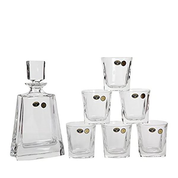 Комплект 6 чаши + бутилка Katherene - Crystal Bohemia